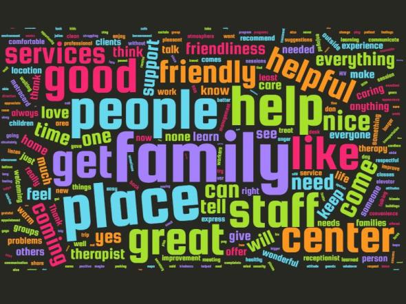 Word Cloud from Client Satisfaction Survey 2.12.2016